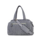 Quilted Embroidery Insulated Mother Baby Bag | detail close on finish