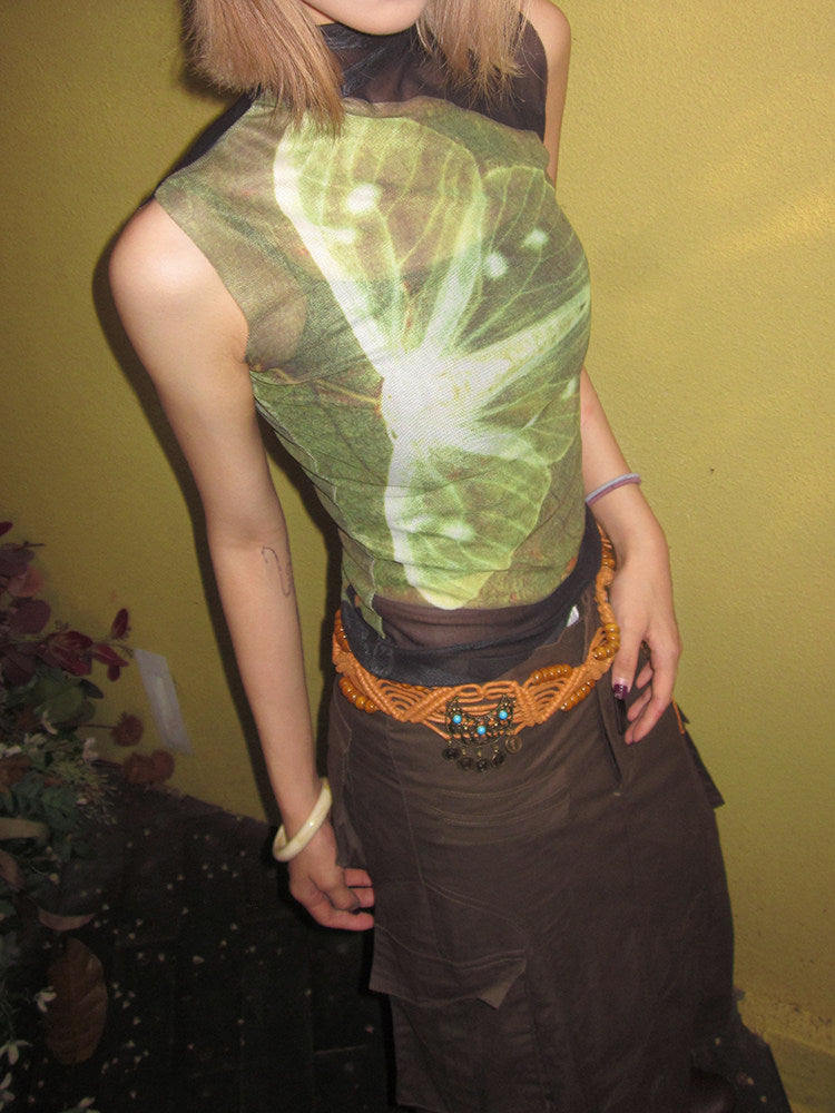 Butterfly Design Sleeveless | side angle