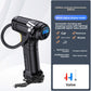 Tire inflator kit with pump, USB power cable, air tube and four valve nozzle adapters