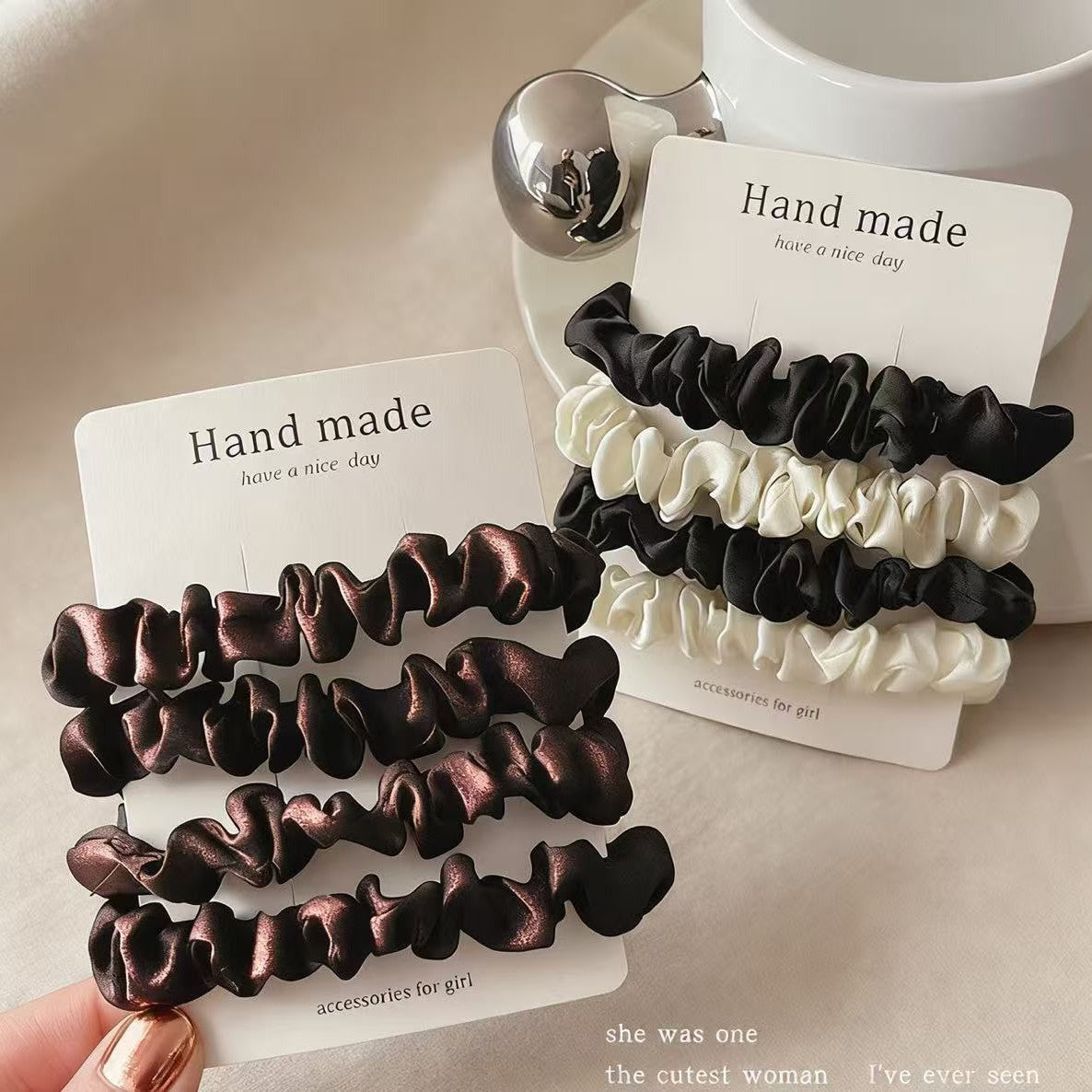 Satin Hair Ties for Women
