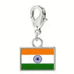 Stainless Steel National Flag Pendant Bracelet