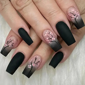 Ombre Floral Nail Stickers
