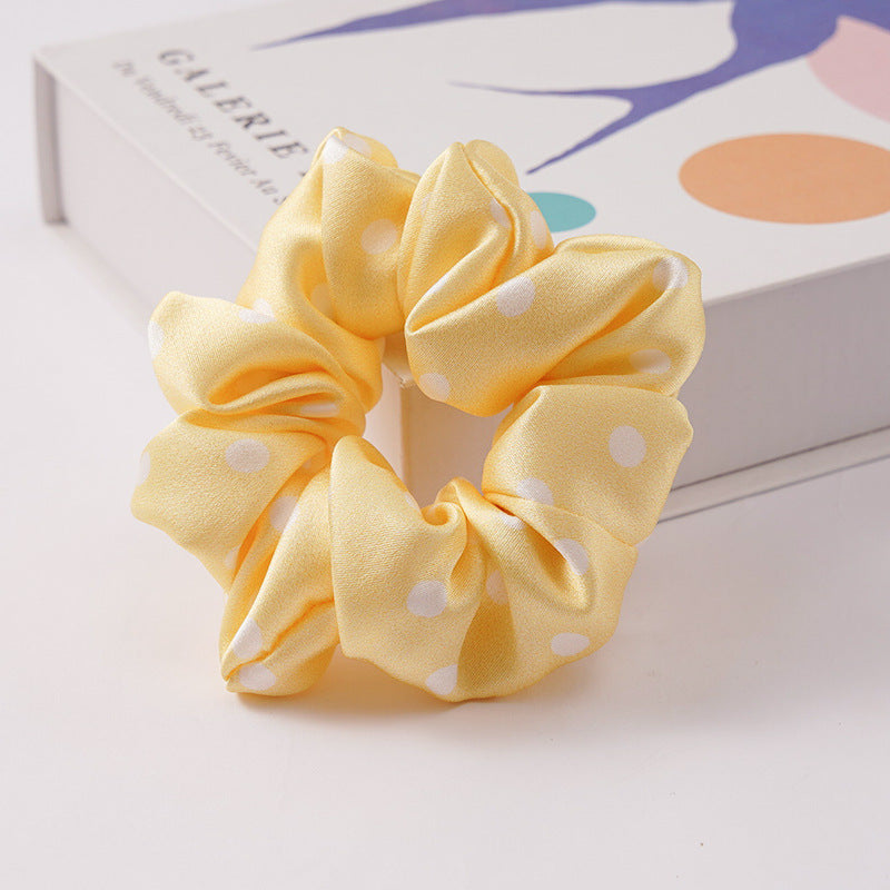 Full color range of the satin hair scrunchies
