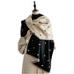 Double Sided Heart Pattern Womens Scarf