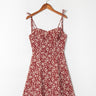Wine Red Floral / M | US 8 / EU 38