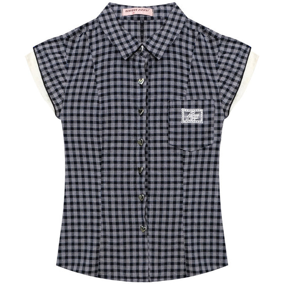 Retro Plaid Cotton Shirt