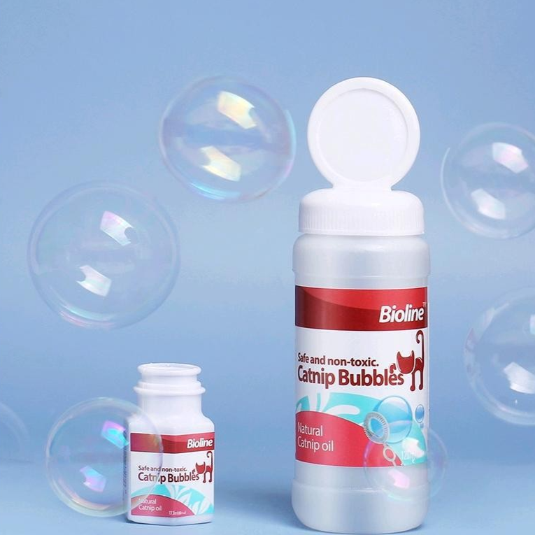 Catnip Bubble Blowing Toy for | real routine angle