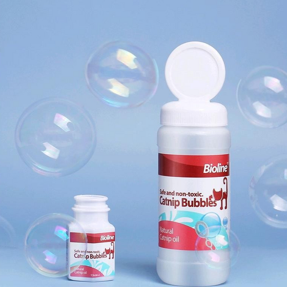 Catnip Bubble Blowing Toy For Playtime