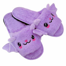 Bat Design Plush Slippers