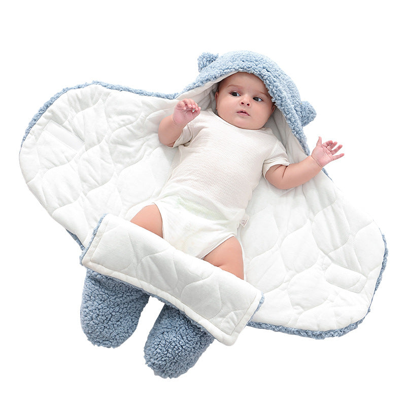 Baby Lamb Velvet Sleeping Bag for | styled with daily outfit