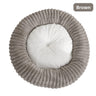 Striped Rabbit Fur Brown