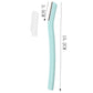 Mint green eyebrow razor with its clear cap, labelled 15.2 cm overall and 3.5 cm head, option Green