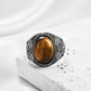 Cat's Eye Stone Ring | side profile detail close up