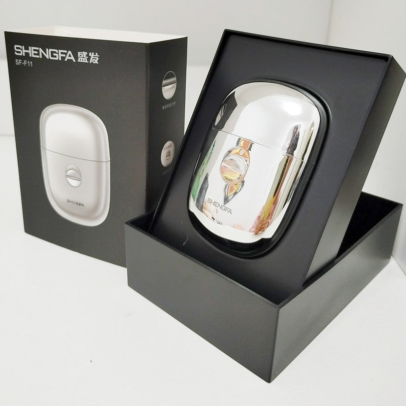 Reciprocating Electric Shaver | close up material texture