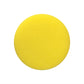 Round yellow waxing sponge, 9.5 x 2.5 cm option, on a white background