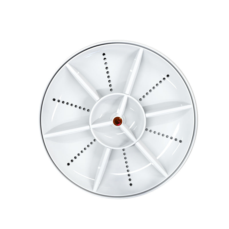 White round vortex dishwasher disc with a red gem at the center, option photo for Gem Red