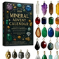 Mineral advent calendar 2026 box with 24 crystal and gemstone ornaments, Mineral Advent 2026 option