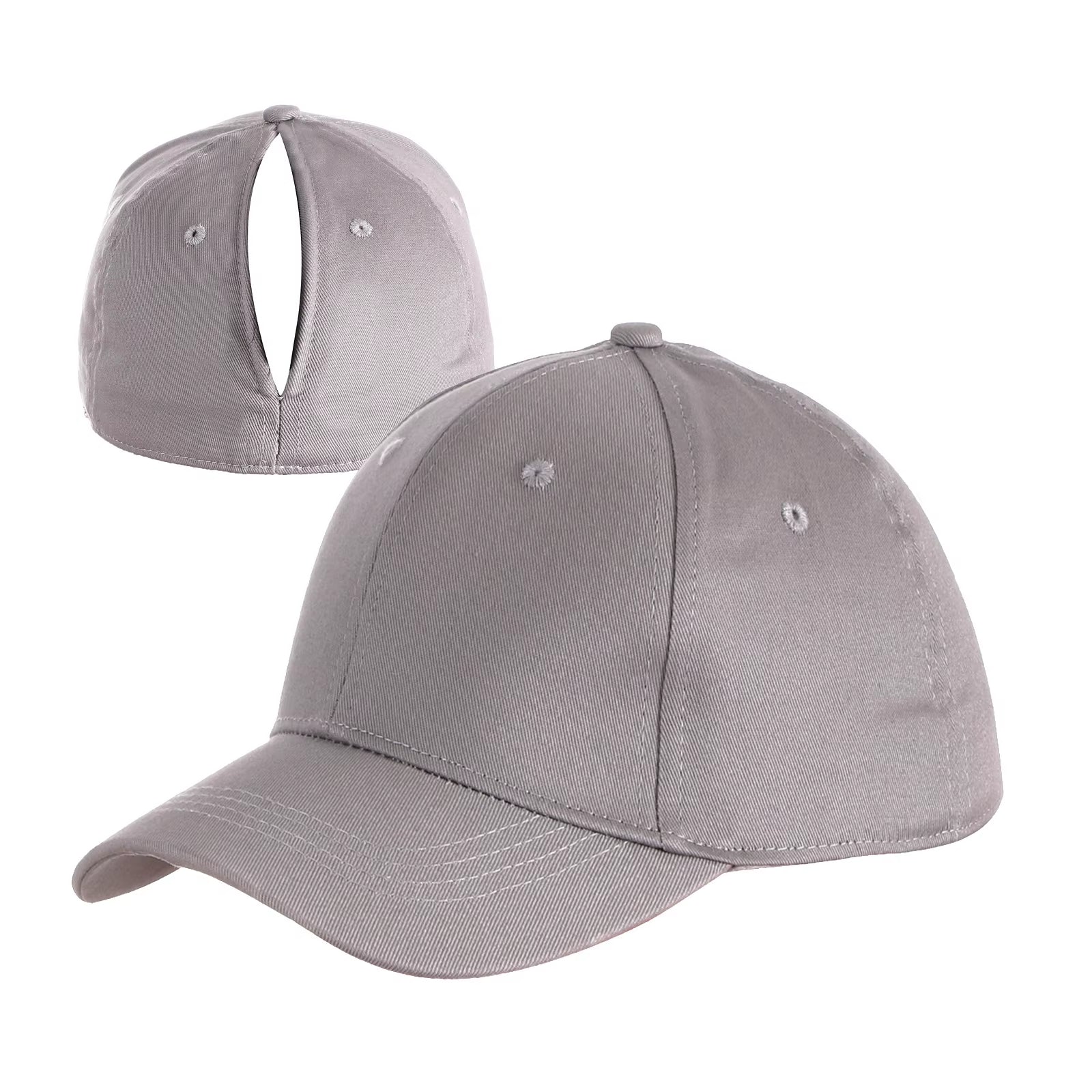 Ponytail Cap Automatic Magnetic Suction Cap Solid Color Adult Baseball Cap Sports Cap Quick Drying Cap Mz033 Gorros