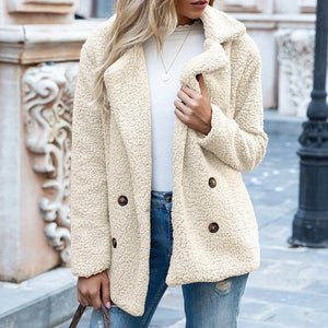 Buttoned velvet cardigan in khaki front view