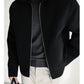 Wool Blend Corduroy Lapel Jacket | close up material texture