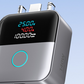 USB C smart charge adapter shown in black white and gray colour options