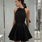 French-Style Halter Bow Dress