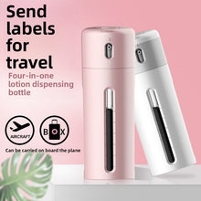Press-Type Travel Bottle Set for Liquids and Creams