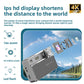 Compact digital camera held in hand showing pocket-sized scale of the body