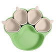 Fresh green dinner plate  4 small plates