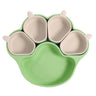 Fresh green dinner plate  4 small plates