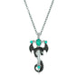 Retro Dragon Pendant Necklace | styled in a neutral setting