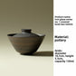Iron Glaze Ceramic Tea