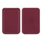 Front of the vegan PU leather card holder with stitched edges