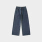 Straight-leg loose jeans