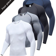 Mens Raglan Long Sleeve Compression Sport Shirt, Single or Multi-Pack