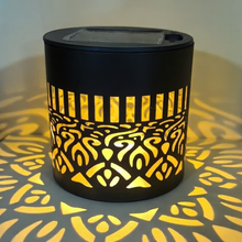 Solar Garden Projection Light, Floral Iron Lantern, IP65 Waterproof