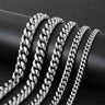 Steel color width 12mm / Necklace 18inch length 45.72cm