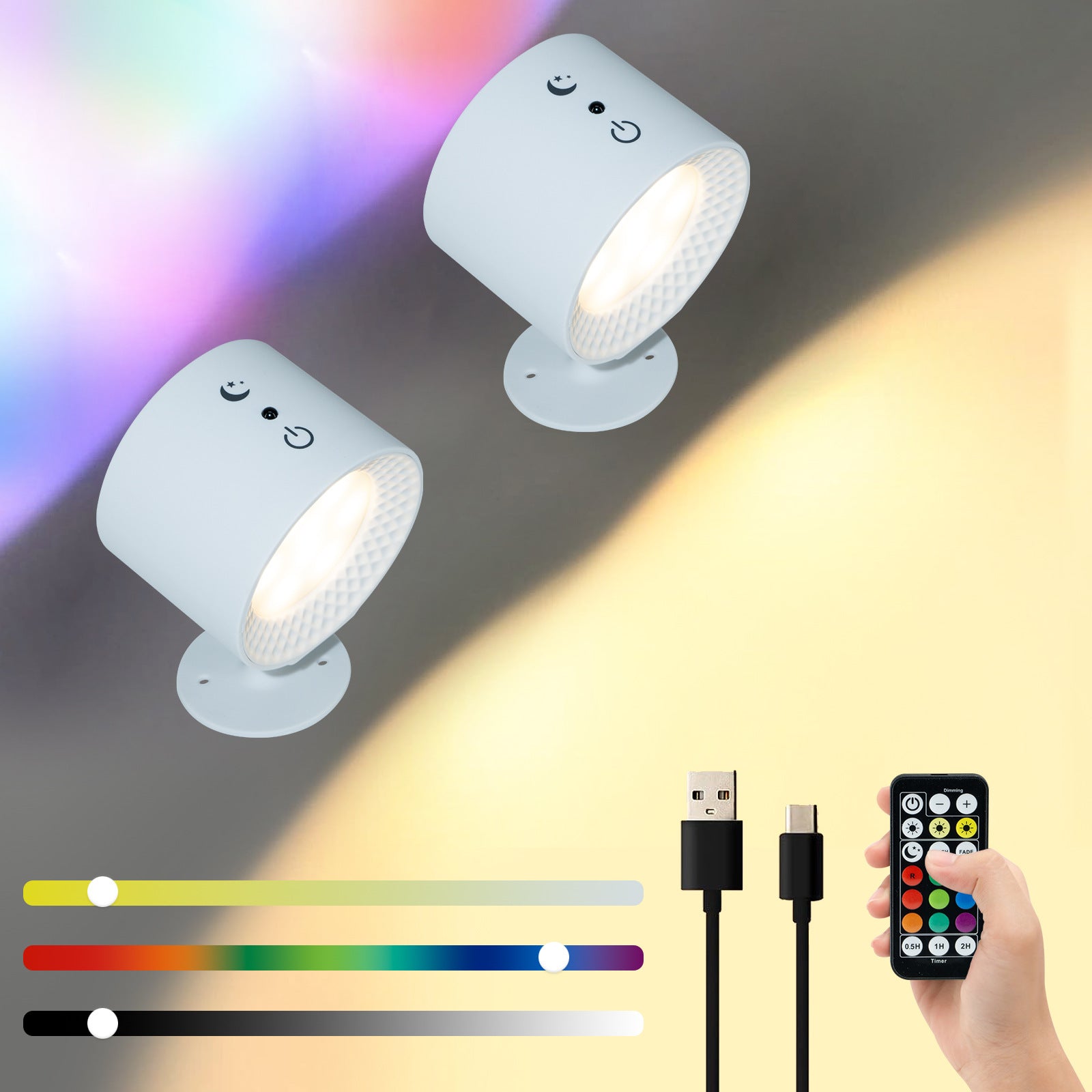 Magnetic Wall Lamp magnetic wall lamp rechargeable bedside view 13
