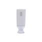 White cordless handheld vacuum sealer pump with clear valve nozzle at the base