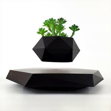 Magnetic Levitation Floating Planter with Artificial Plant