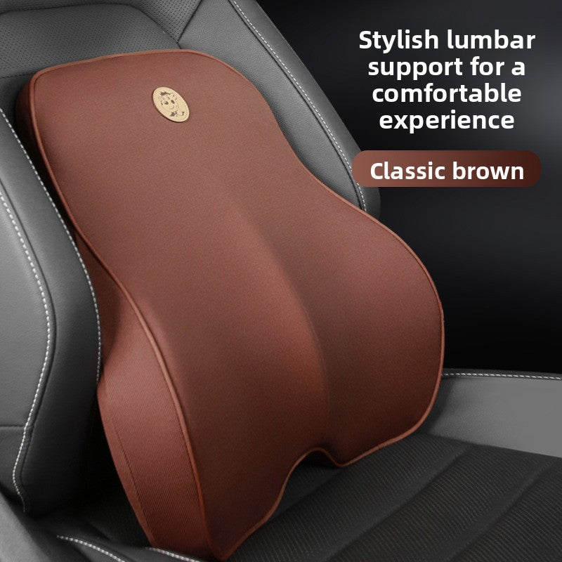 Memory Foam Lumbar Support Pillow for Car and Office