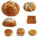 Slow rebound bread squishy front view showing the moulded bakery shape