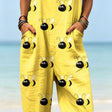 Yellow Black Bee Print