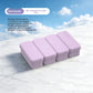 Flexible platinum silicone ice cube tray in a square mould for portioning purees