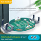 Green desktop football battle game with two balls, size 42 by 21 by 9 cm, on a shelf
