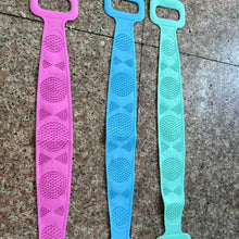Silicone Bath Scrub Towel Long Strip Back Scrubber