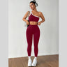 Medium purple-red set with white trim