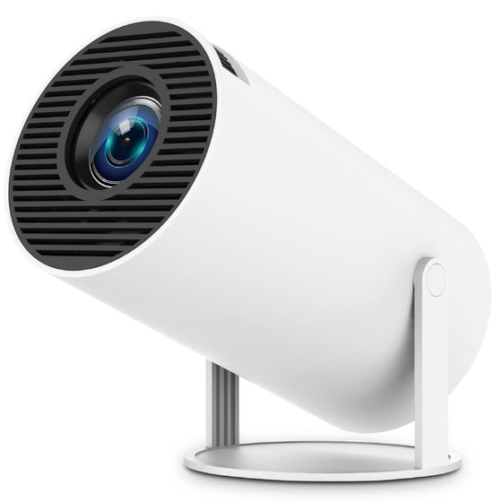 Smart Home Projector with WiFi 6, Bluetooth 5.0 and 180 Degree Tilting Head