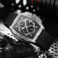 Men's quartz watch worn on the wrist in a daily lifestyle scene