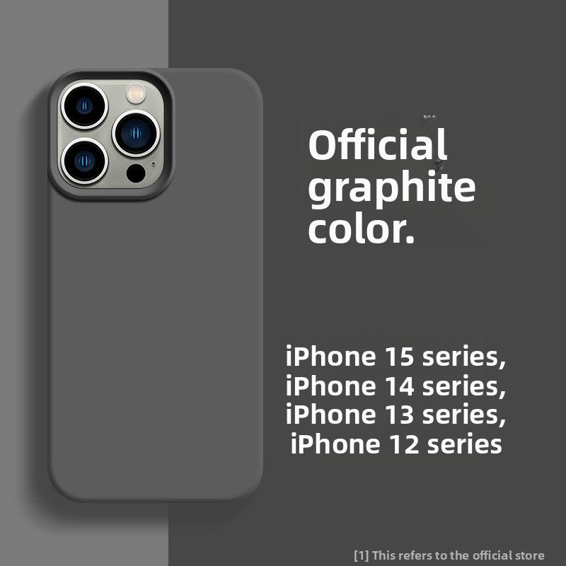 Charcoal Gray liquid silicone phone case, option photo for the iPhone 12 Pro